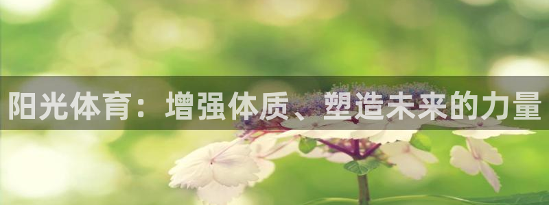 yy易游官方正版app代理：阳光体育：增强体质、塑造未来的力