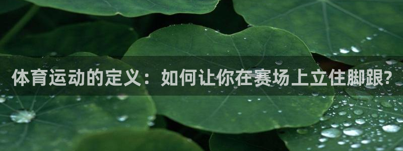 yy易游官方正版app官方：体育运动的定义：如何让你在赛场上