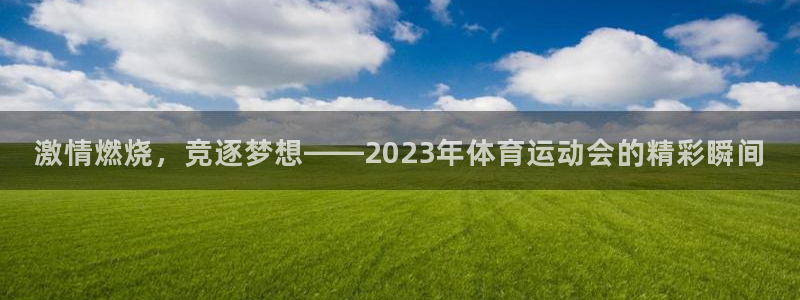 yy易游体育米乐：激情燃烧，竞逐梦想